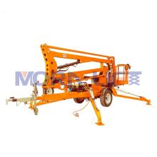 aerial work platform articulated aerial work hydraulic trailer boom lift towable cherry picker for sale